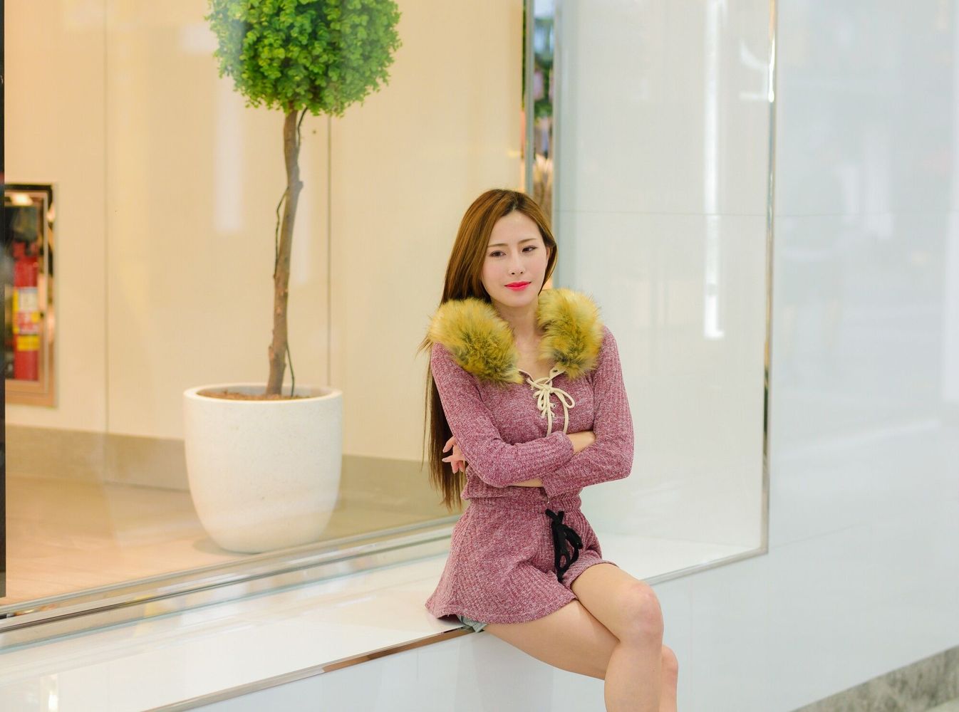 网红美女黄艾比Abbie - 长腿+热裤系列性感街拍