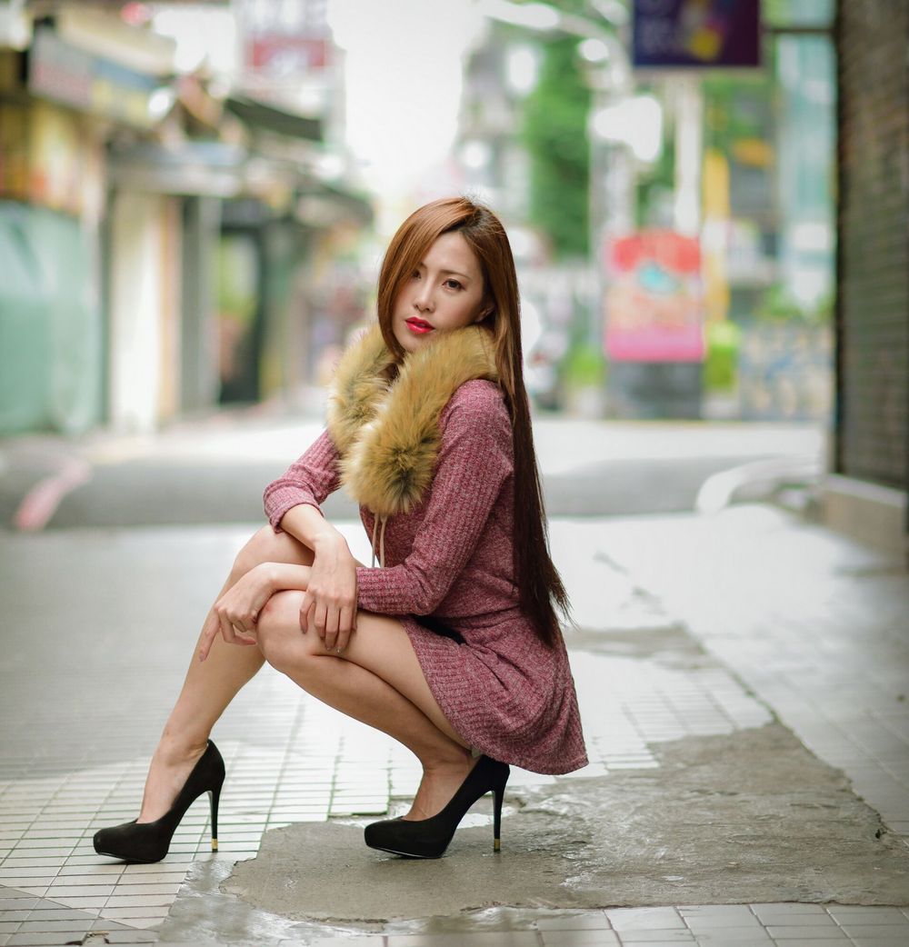 网红美女黄艾比Abbie - 长腿+热裤系列性感街拍
