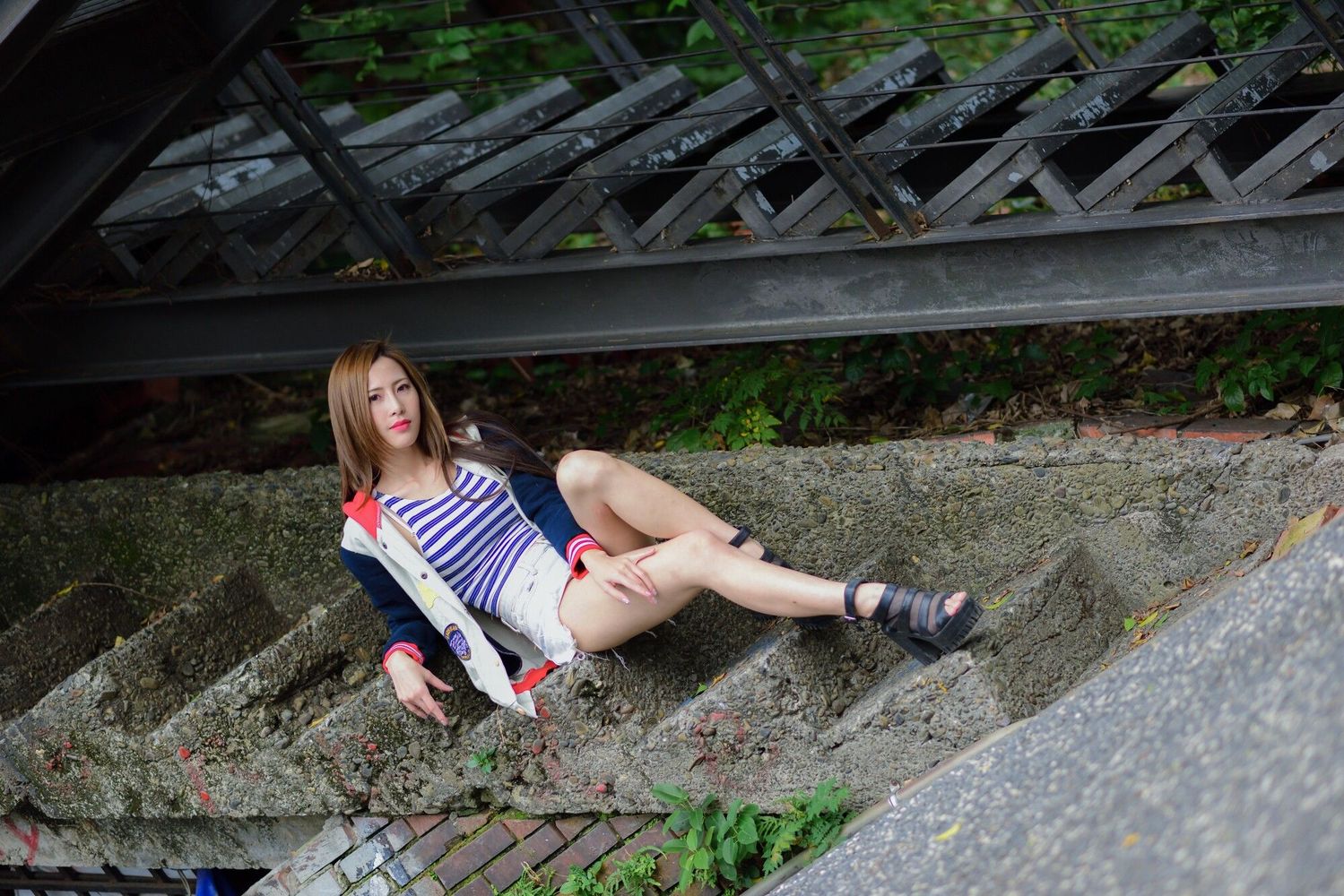 网红美女黄艾比Abbie - 长腿+热裤系列性感街拍