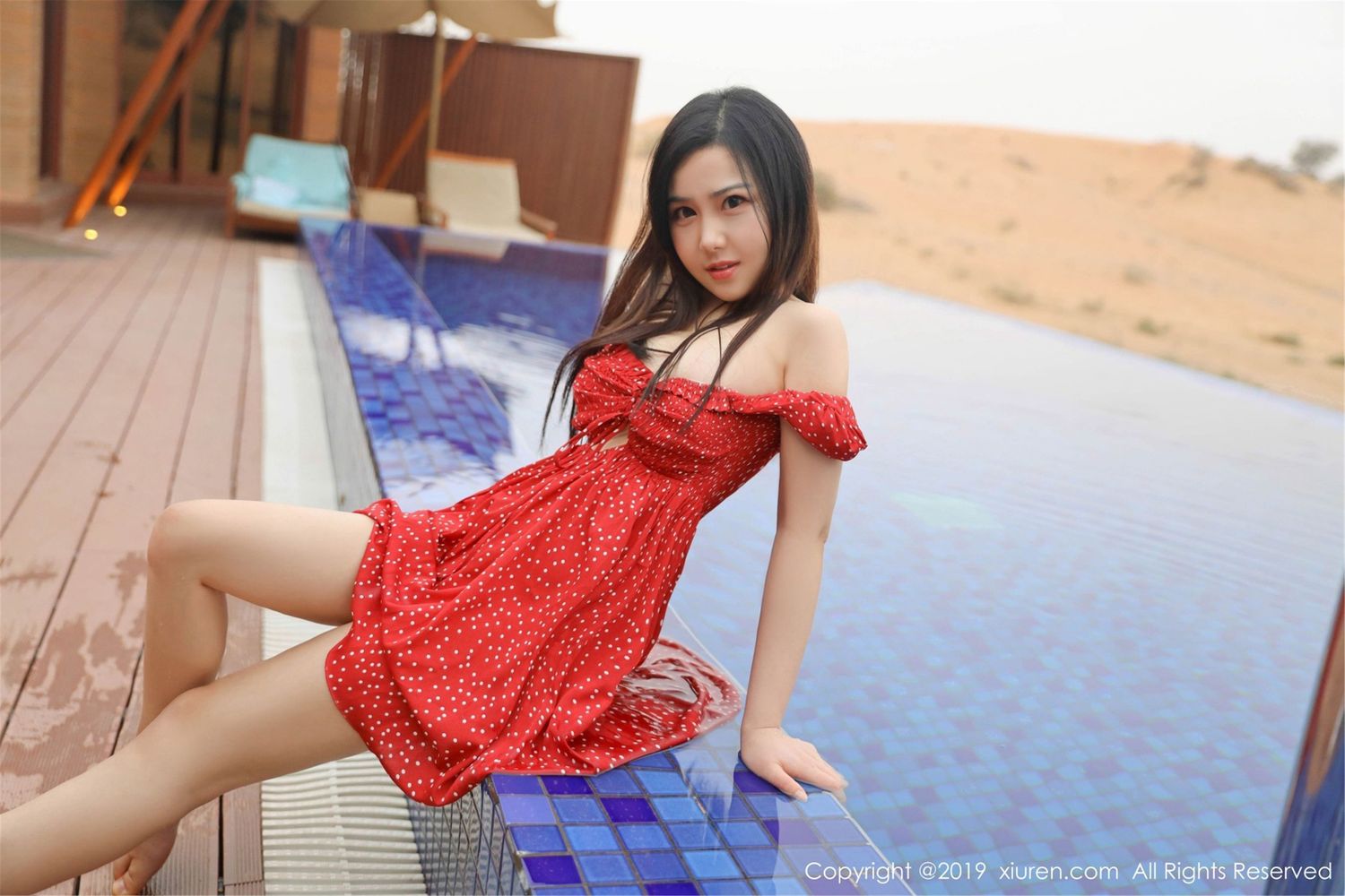 美女模特徐微微mia - 沙漠，泳池，美人迪拜旅拍