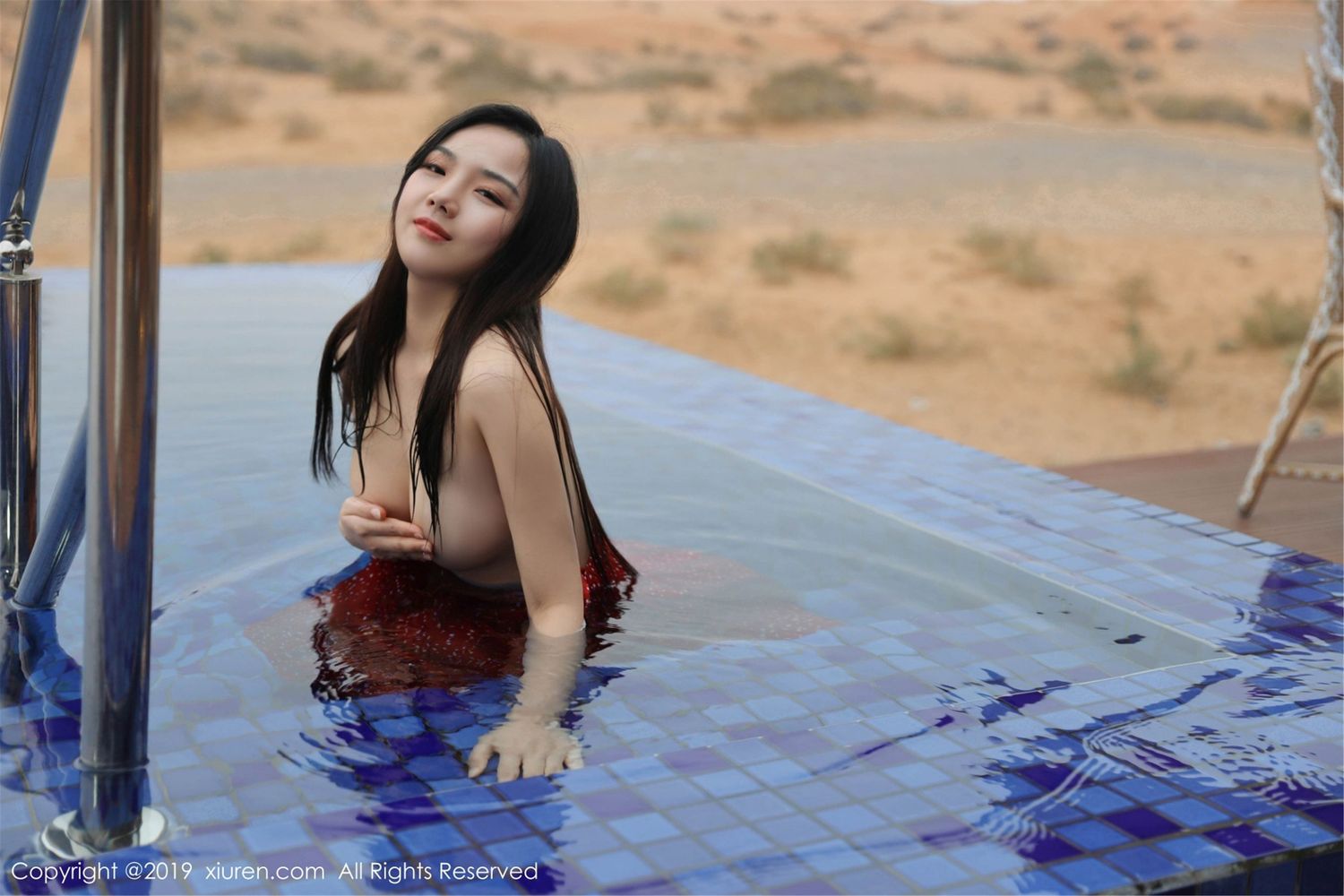 美女模特徐微微mia - 沙漠，泳池，美人迪拜旅拍