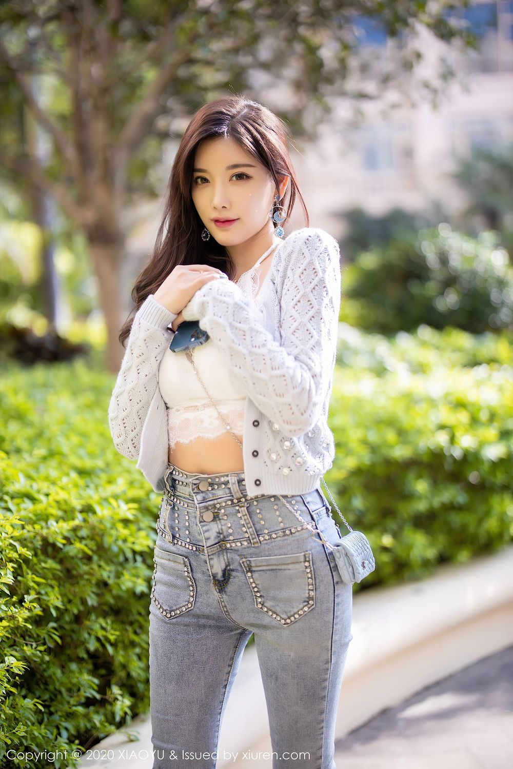 丽质女神杨晨晨sugar - 率性牛仔裤与蕾丝内衣系列性感写真