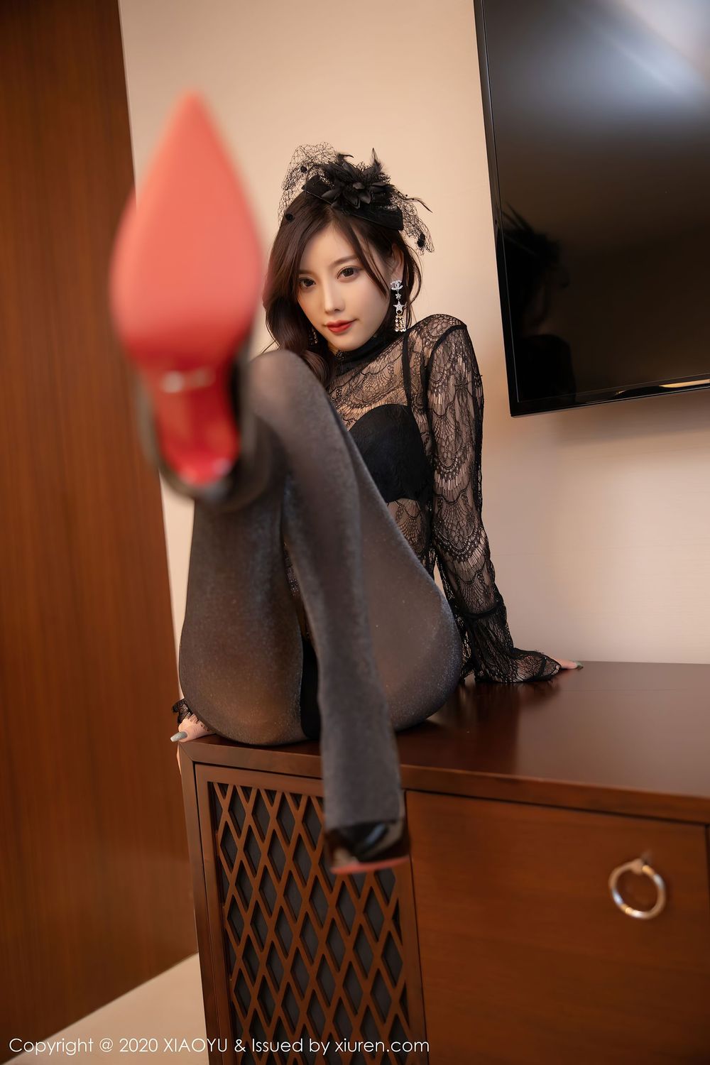 性感女神杨晨晨sugar - 黑丝美腿+内衣系列成都旅拍