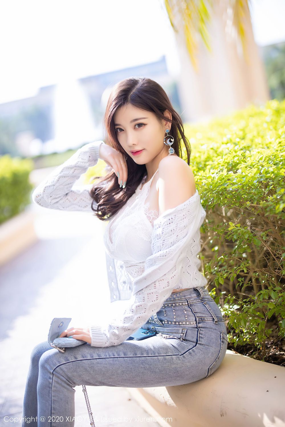 丽质女神杨晨晨sugar - 率性牛仔裤与蕾丝内衣系列性感写真