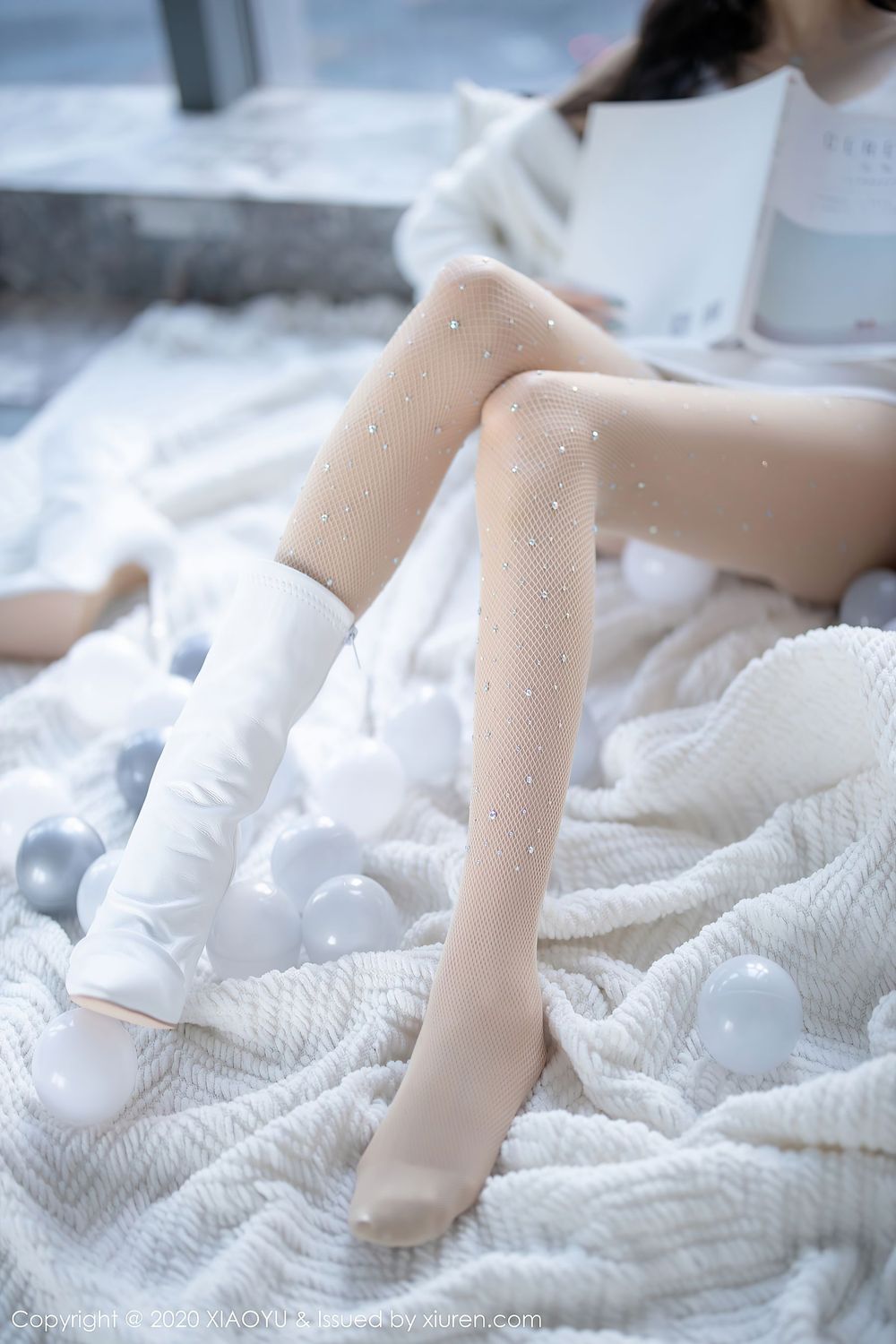 性感女神杨晨晨sugar - 丝袜美腿白色圣诞主题写真