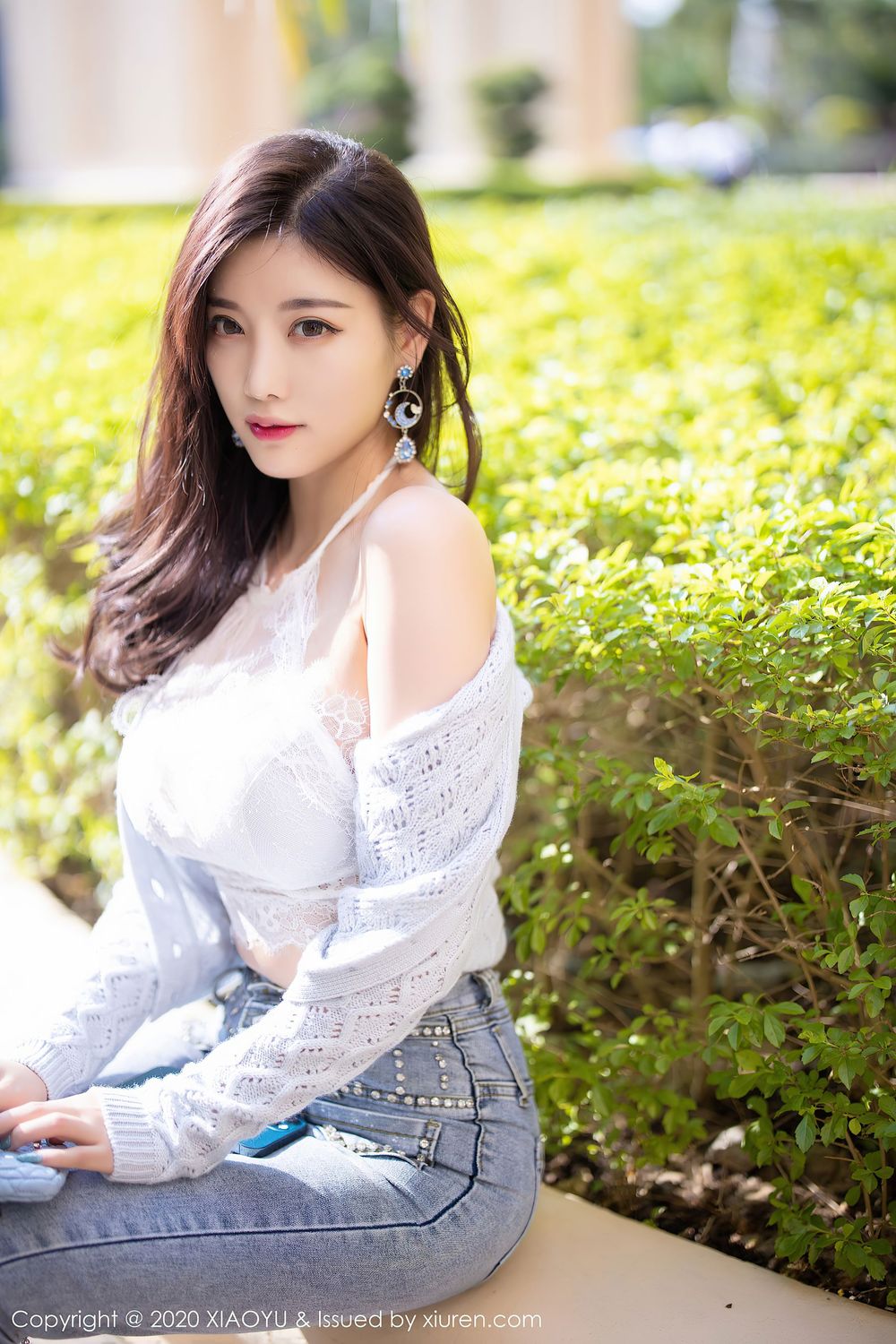 丽质女神杨晨晨sugar - 率性牛仔裤与蕾丝内衣系列性感写真