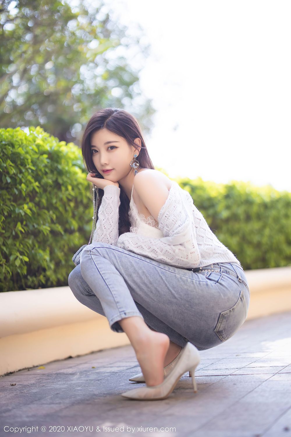 丽质女神杨晨晨sugar - 率性牛仔裤与蕾丝内衣系列性感写真