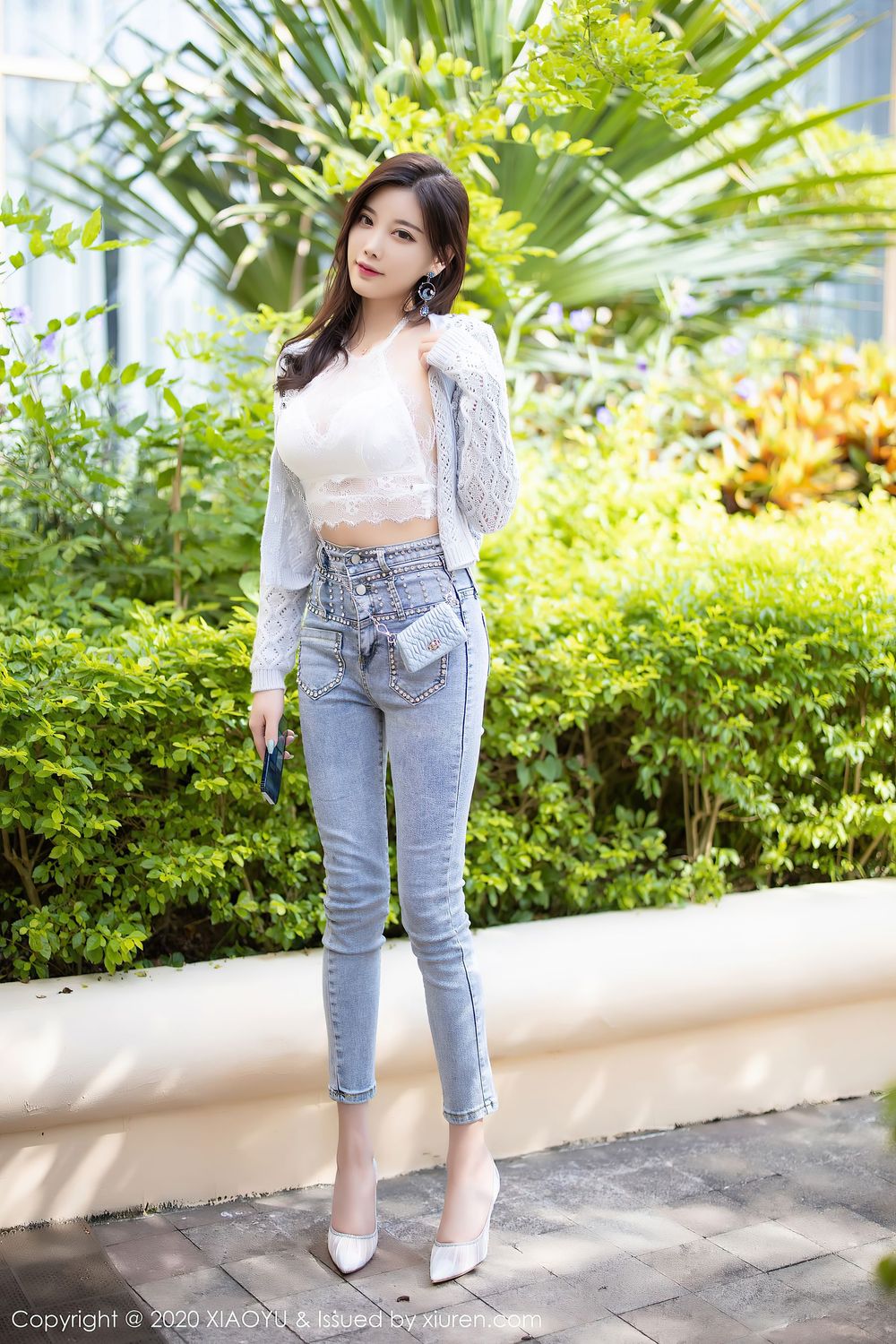 丽质女神杨晨晨sugar - 率性牛仔裤与蕾丝内衣系列性感写真