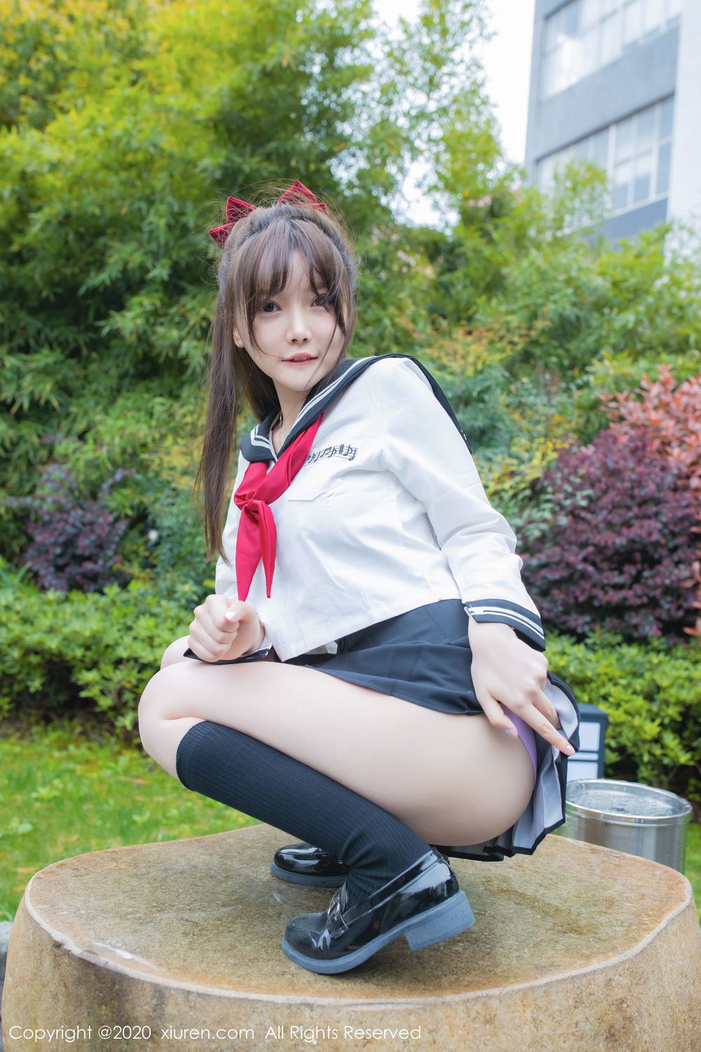 美女模特糯美子Mini - 校园时代学生服主题性感写真