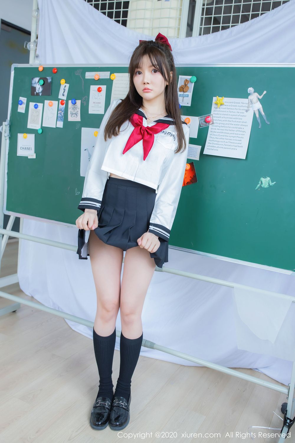 美女模特糯美子Mini - 校园时代学生服主题性感写真