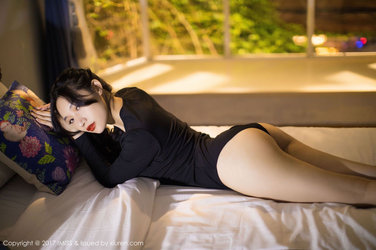 美女模特小狐狸Sica - 妖娆曲线黑色内衣系列性感写真