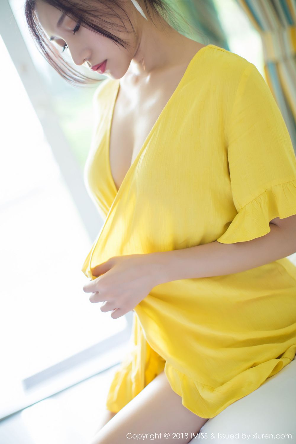 美女模特小狐狸Sica - 黄与粉服饰撩人心弦甲米旅拍