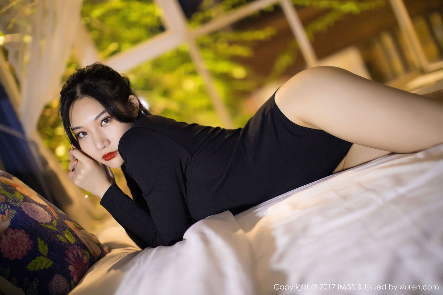 美女模特小狐狸Sica - 妖娆曲线黑色内衣系列性感写真