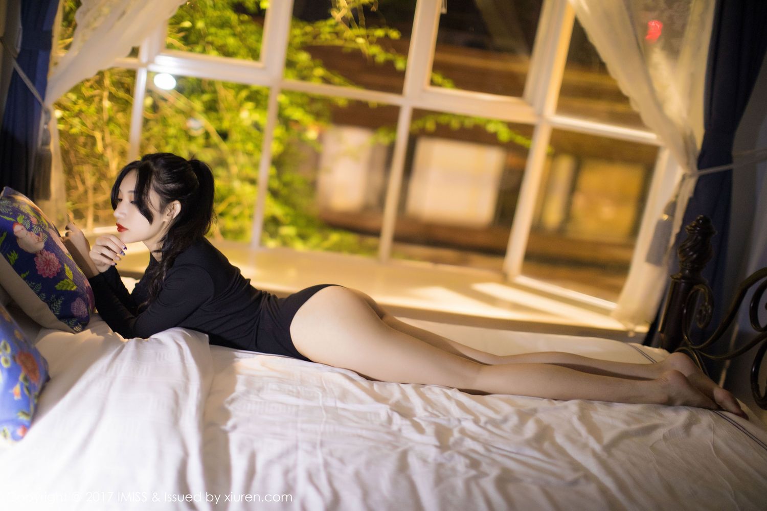 美女模特小狐狸Sica - 妖娆曲线黑色内衣系列性感写真
