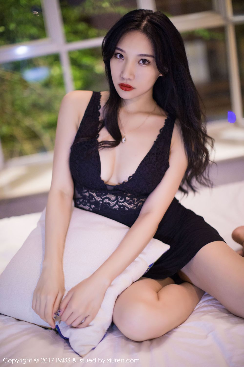 美女模特小狐狸Sica - 妖娆曲线黑色内衣系列性感写真