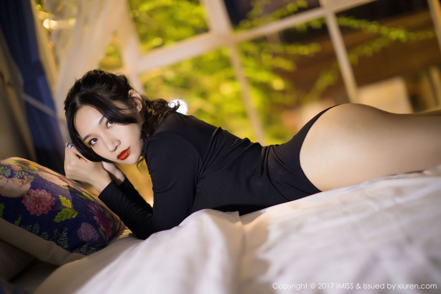 美女模特小狐狸Sica - 妖娆曲线黑色内衣系列性感写真
