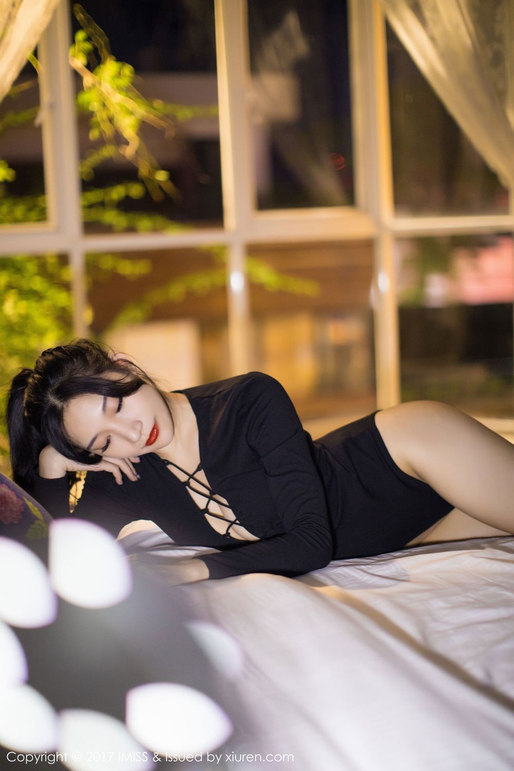 美女模特小狐狸Sica - 妖娆曲线黑色内衣系列性感写真