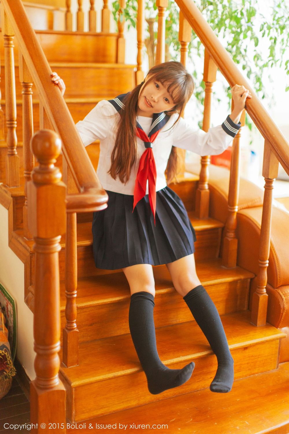 美女模特柳侑绮Sevenbaby - 学生妹日系风味写真
