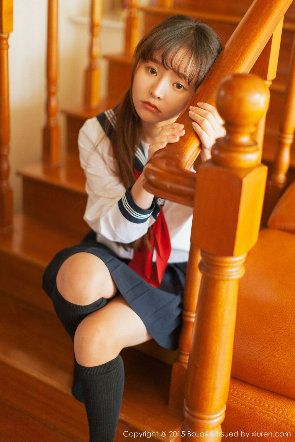 美女模特柳侑绮Sevenbaby - 学生妹日系风味写真