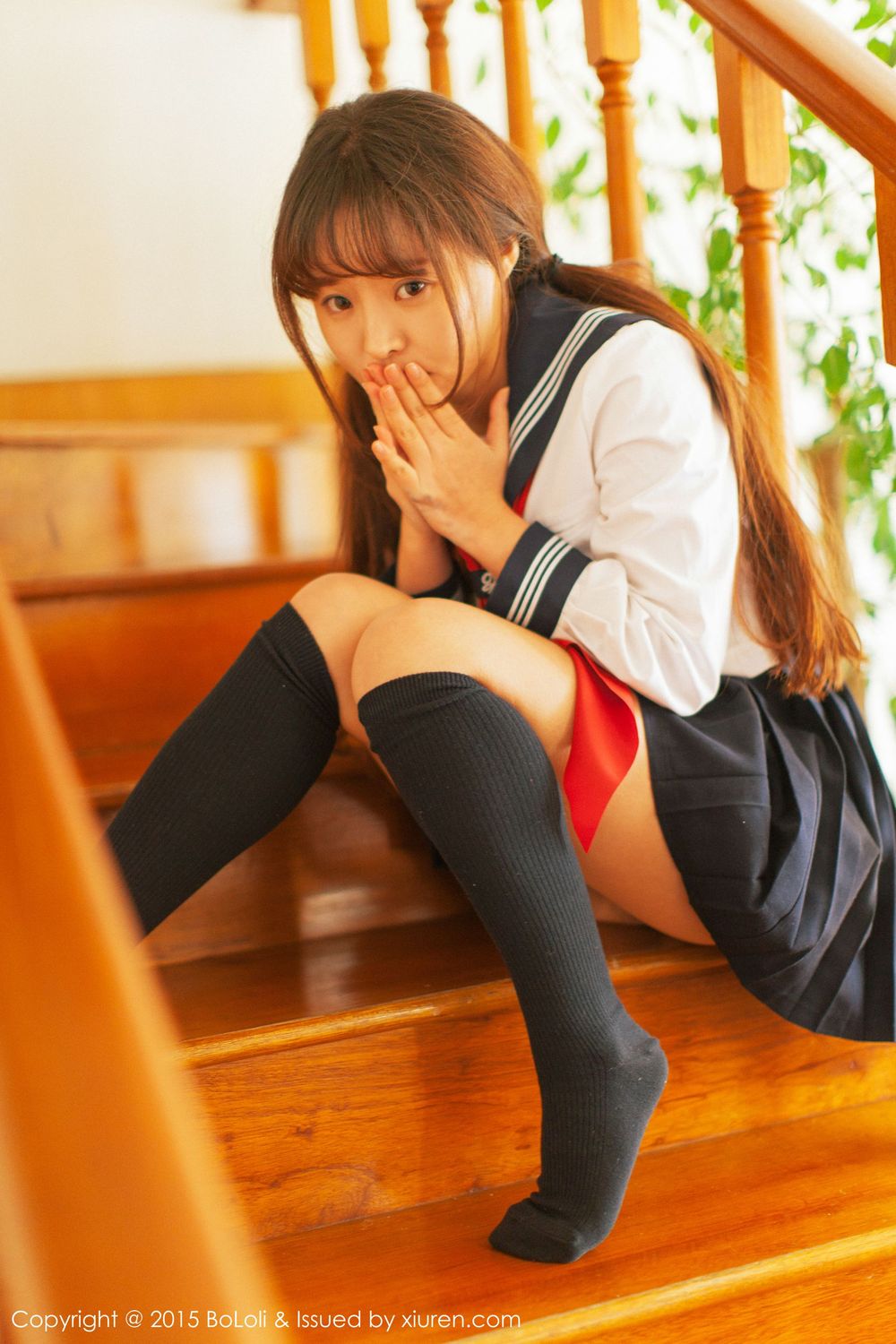 美女模特柳侑绮Sevenbaby - 学生妹日系风味写真