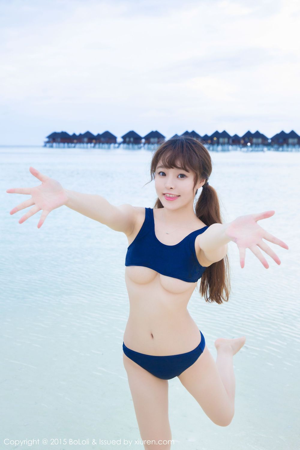 美女模特柳侑绮Sevenbaby - 比基尼+死库水马尔代夫旅拍