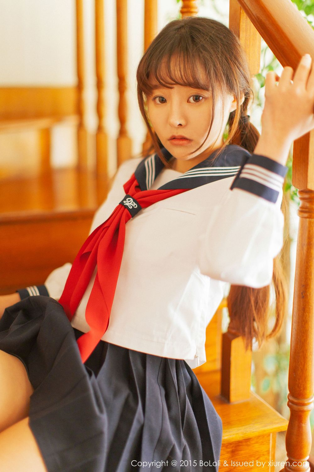 美女模特柳侑绮Sevenbaby - 学生妹日系风味写真