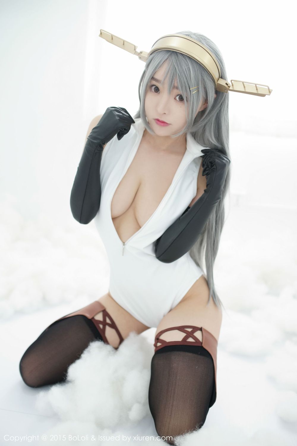 美女模特柳侑绮Sevenbaby - 舰娘collection开胸泳衣版写真