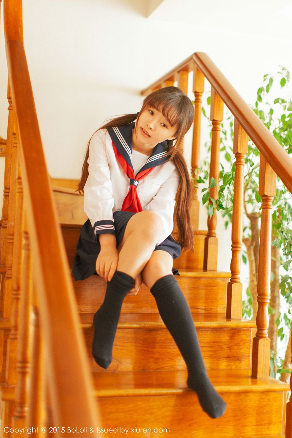 美女模特柳侑绮Sevenbaby - 学生妹日系风味写真