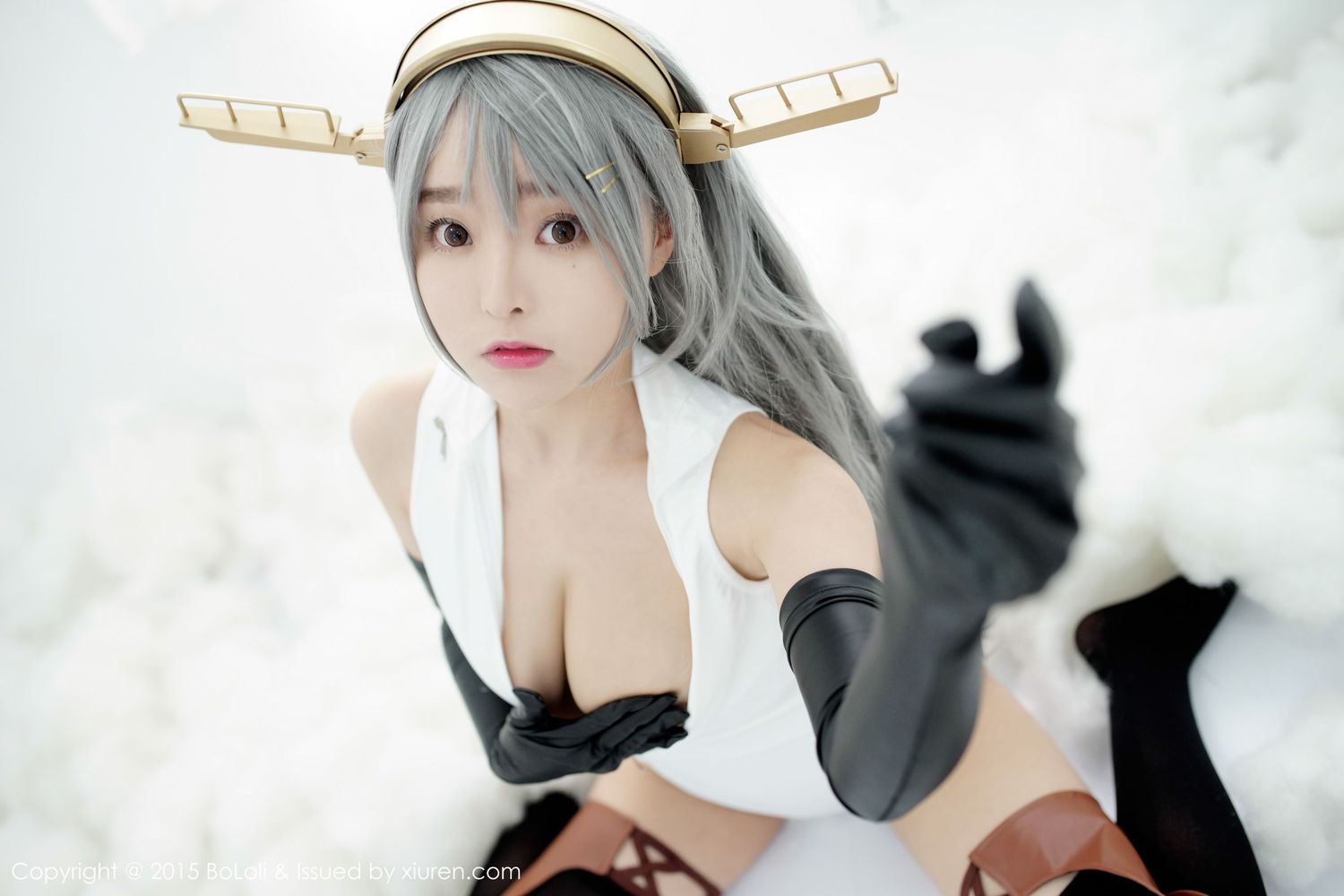 美女模特柳侑绮Sevenbaby - 舰娘collection开胸泳衣版写真