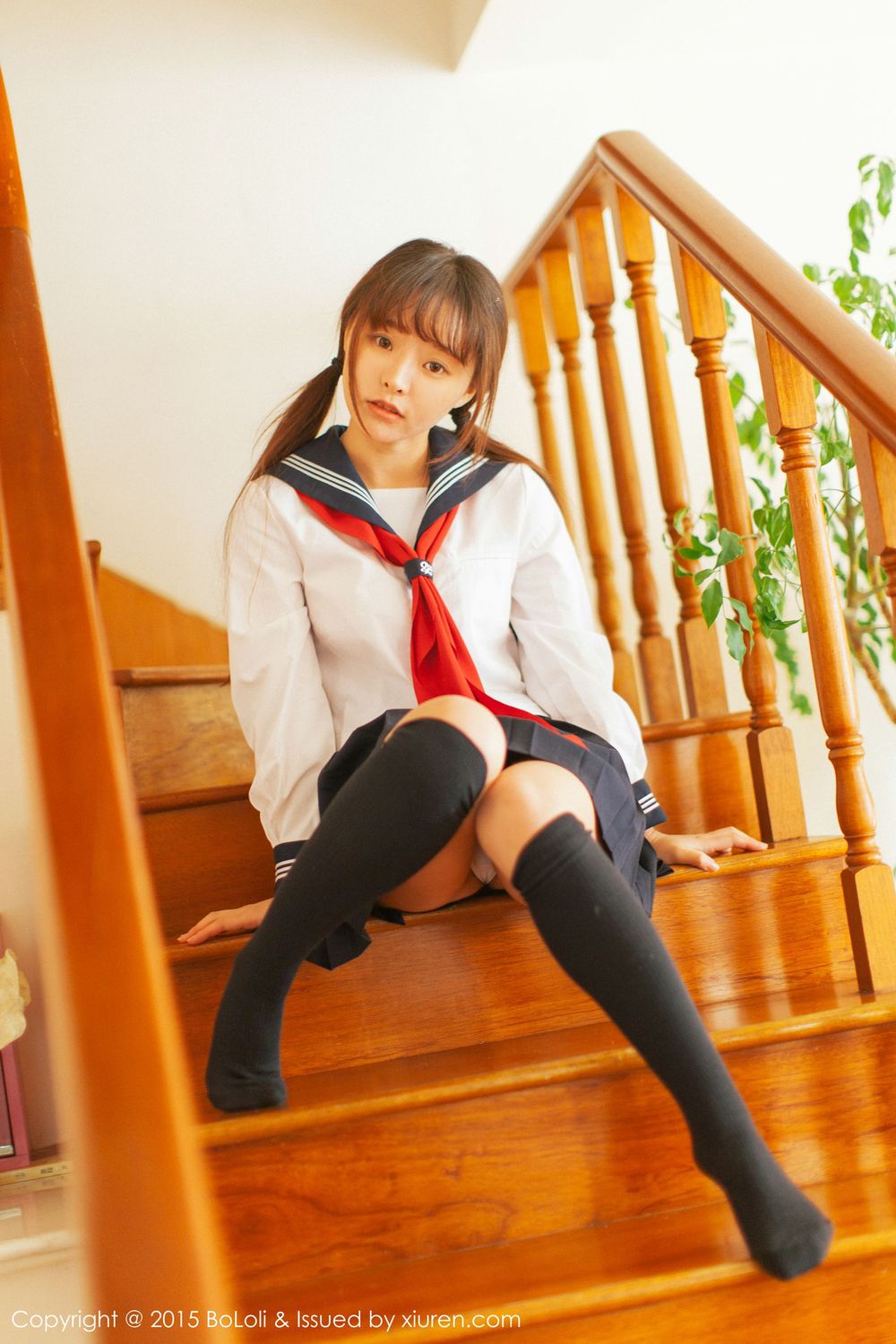 美女模特柳侑绮Sevenbaby - 学生妹日系风味写真