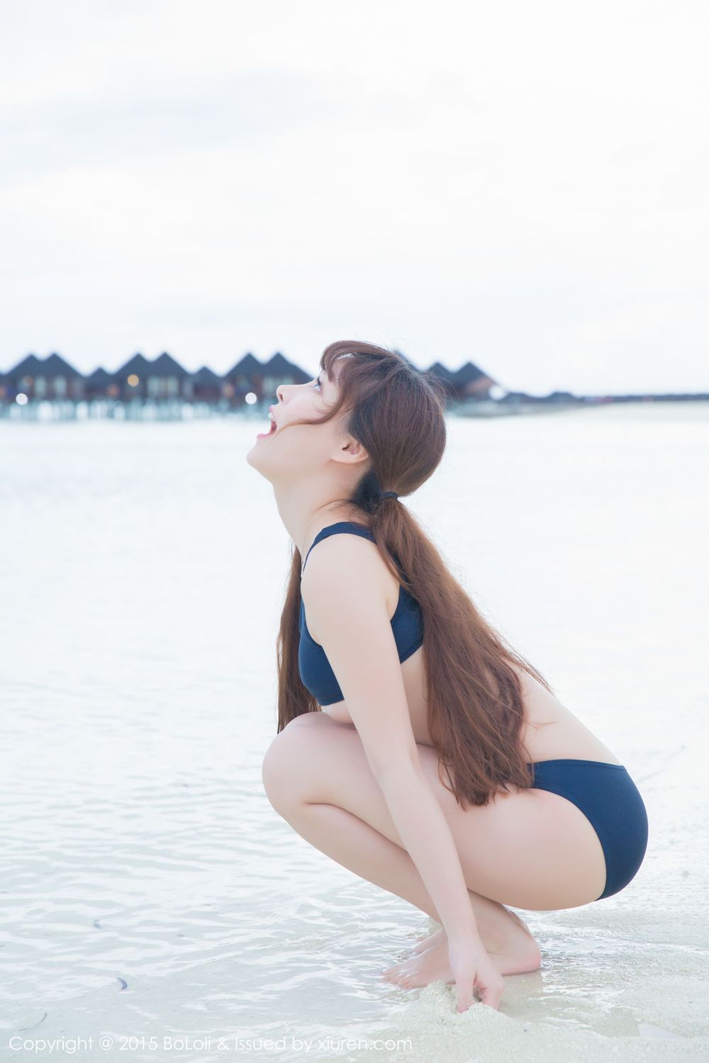 美女模特柳侑绮Sevenbaby - 比基尼+死库水马尔代夫旅拍