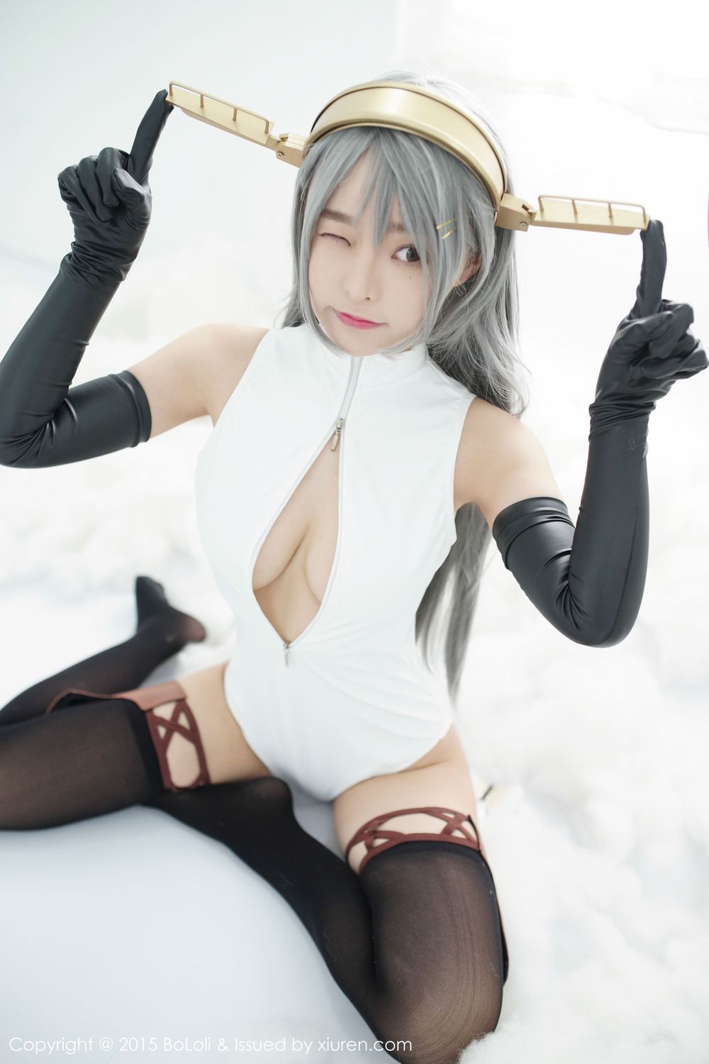 美女模特柳侑绮Sevenbaby - 舰娘collection开胸泳衣版写真