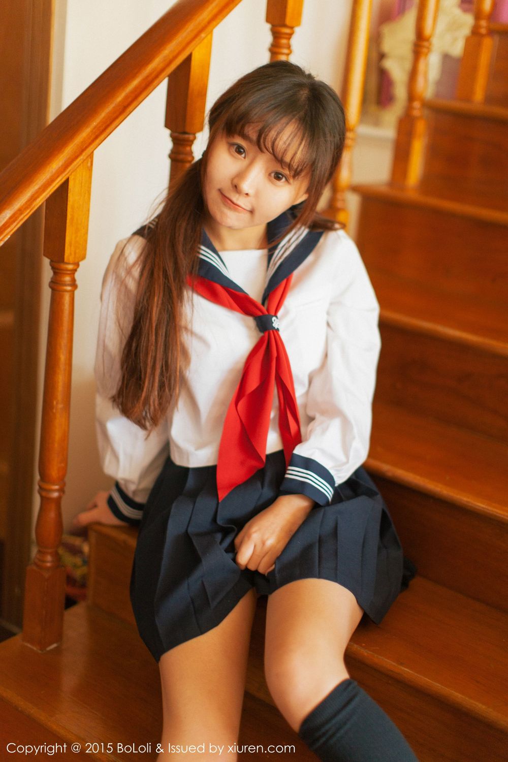 美女模特柳侑绮Sevenbaby - 学生妹日系风味写真