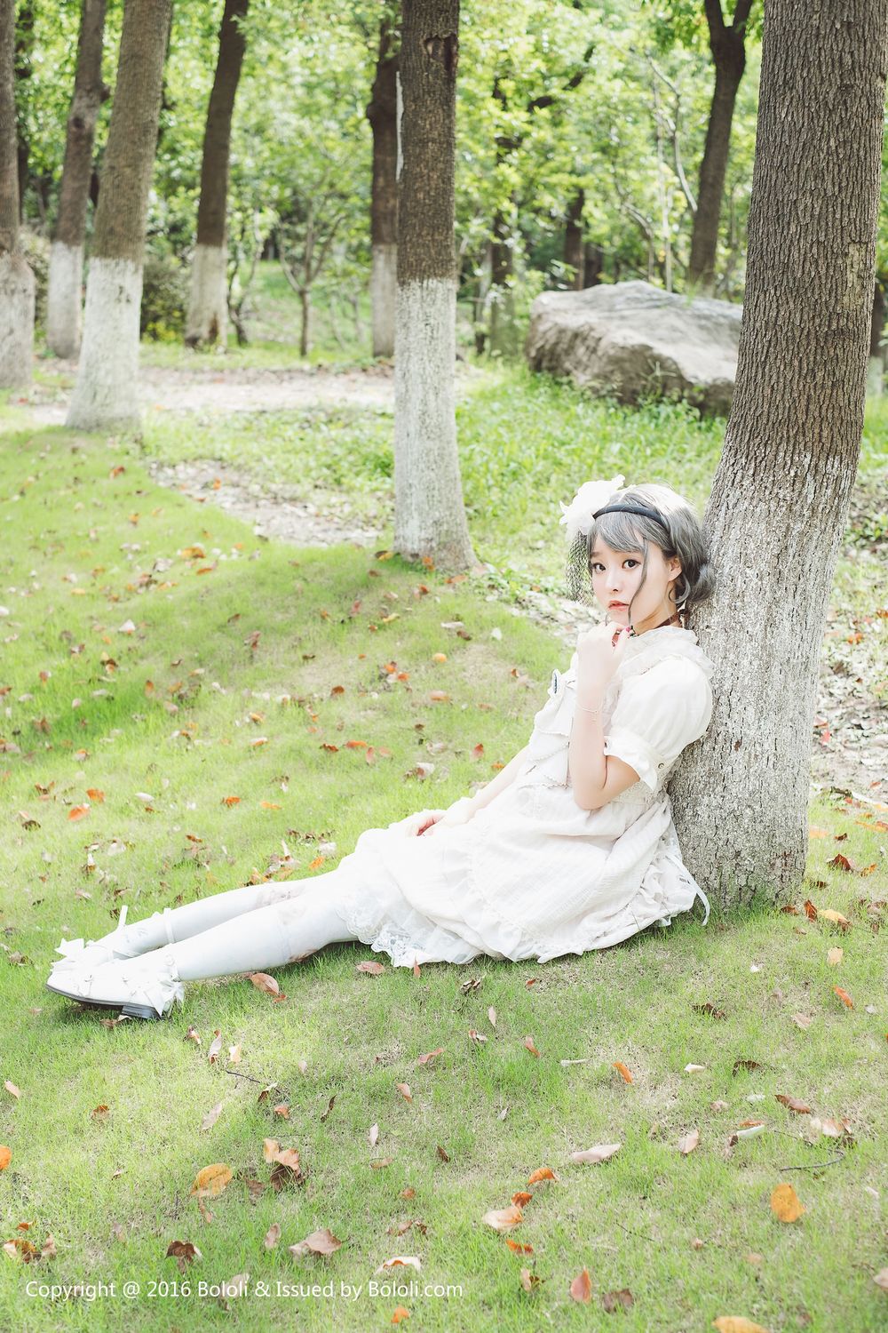 美女模特柳侑绮 - 小清新长筒袜COS系列写真