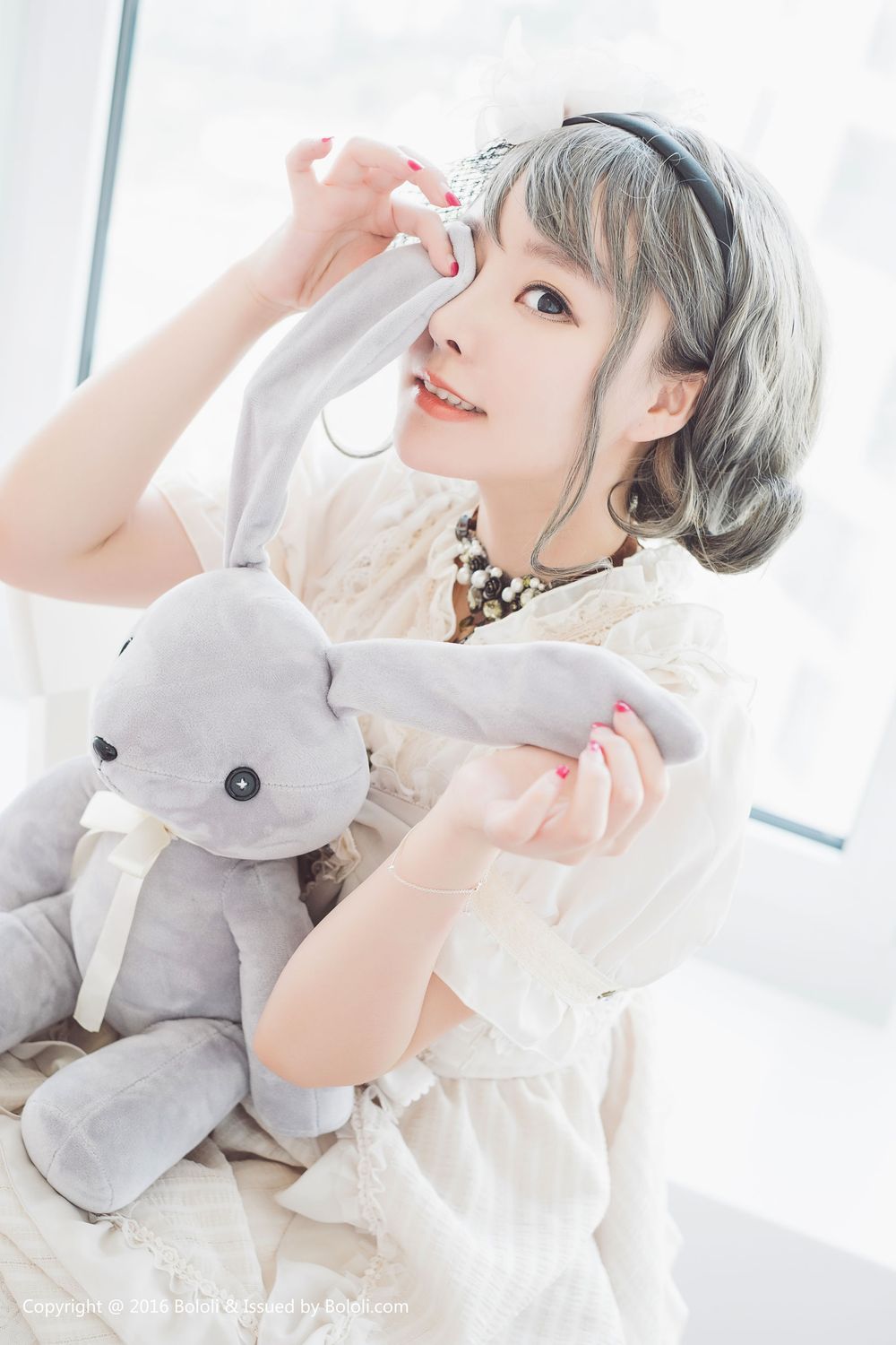 美女模特柳侑绮 - 小清新长筒袜COS系列写真