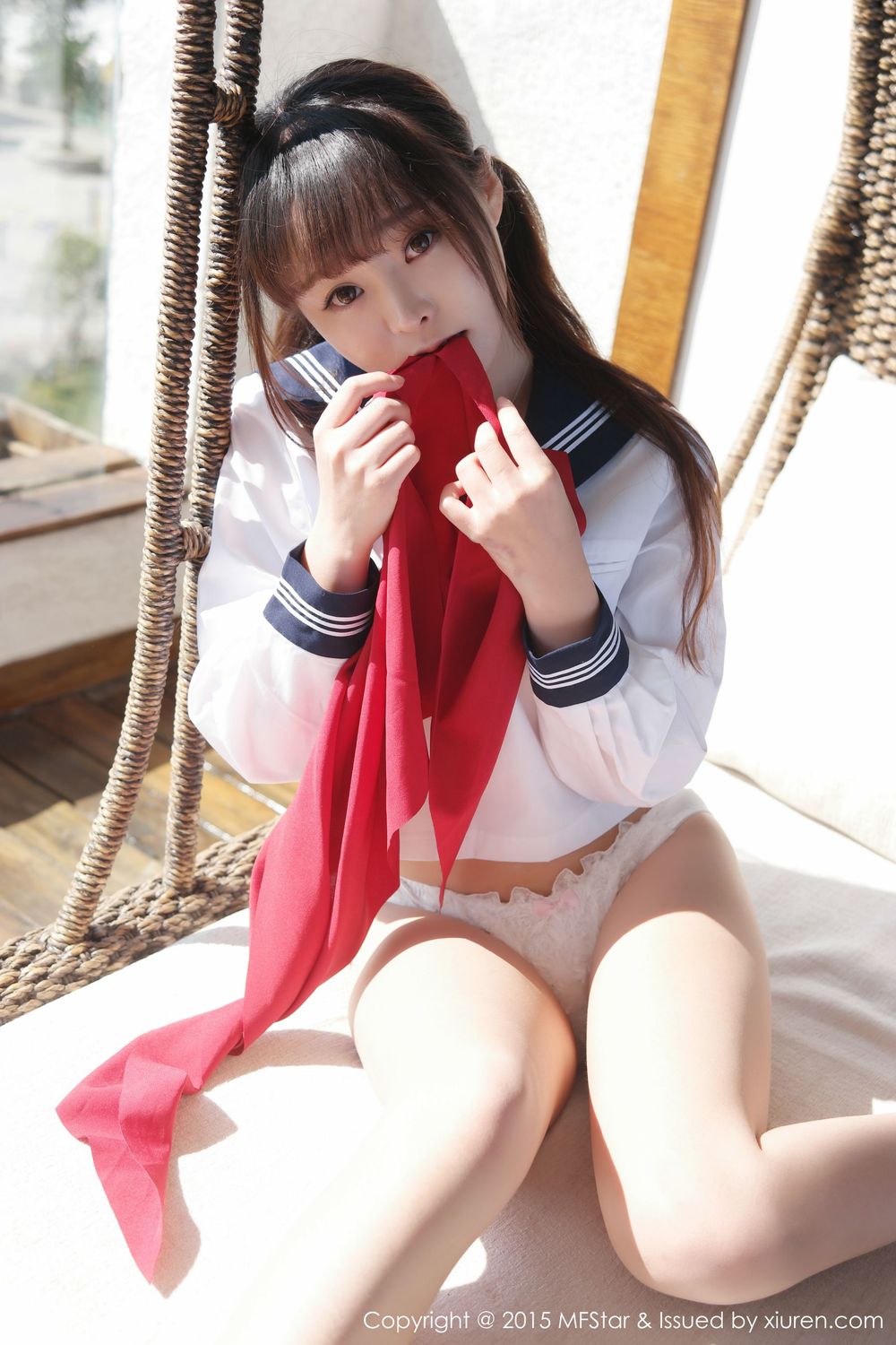 美女模特柳侑绮Sevenbaby - 水手服诱惑少女大理旅拍
