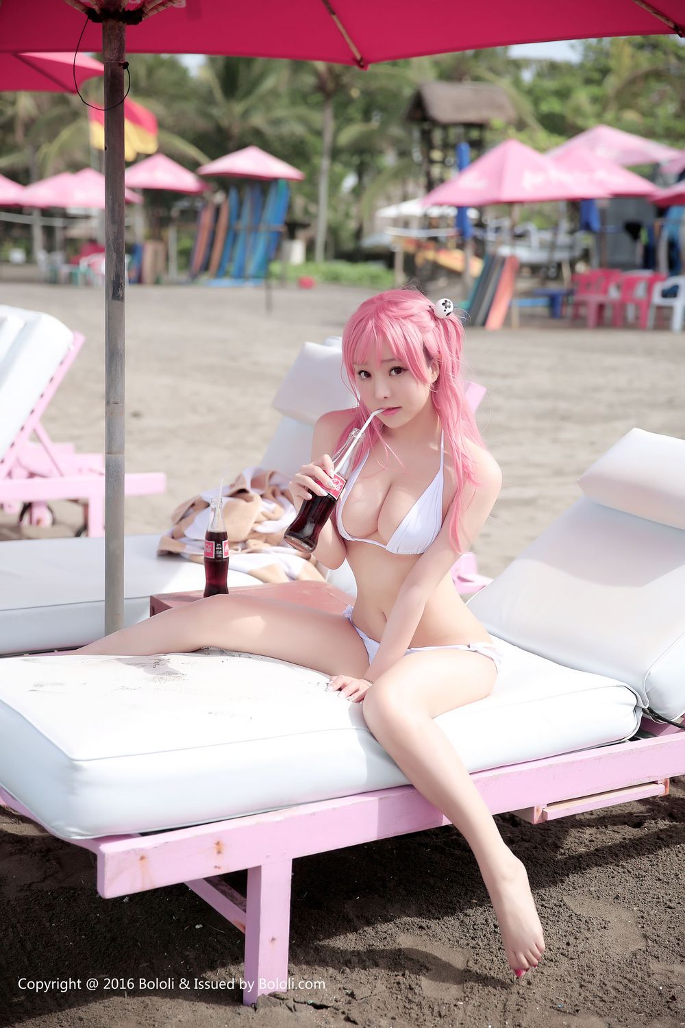 美女模特柳侑绮 - 沙滩排球3穗乃果COS清凉美图