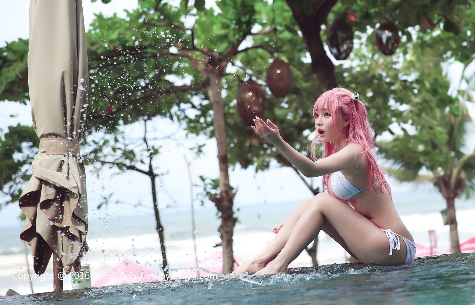 美女模特柳侑绮 - 沙滩排球3穗乃果COS清凉美图