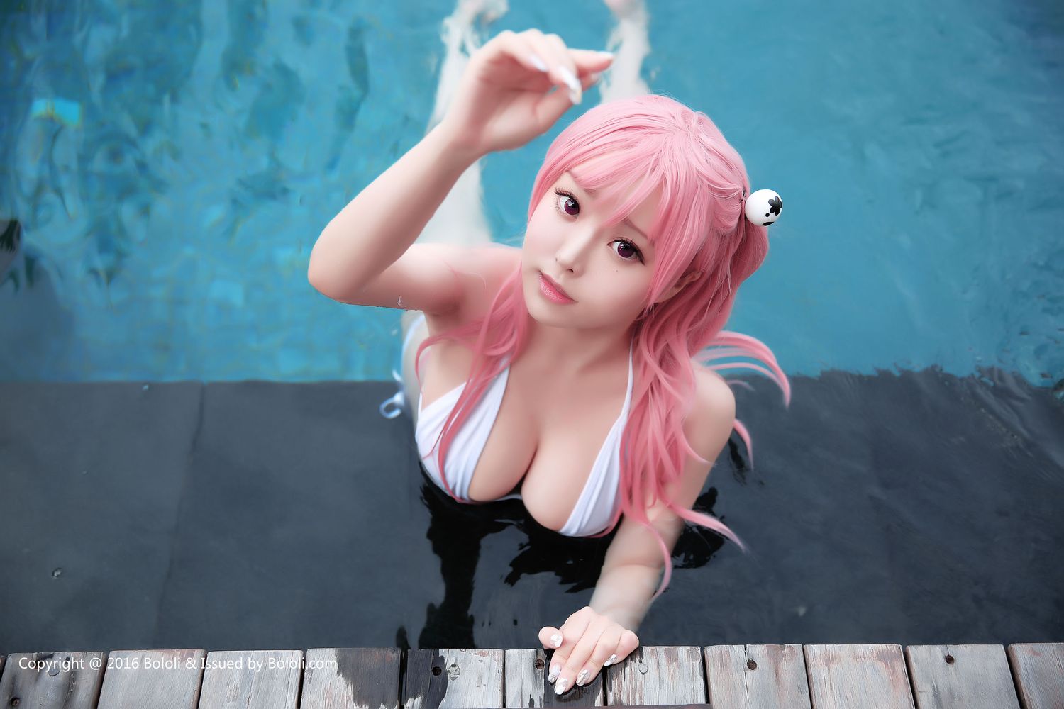 美女模特柳侑绮 - 沙滩排球3穗乃果COS清凉美图
