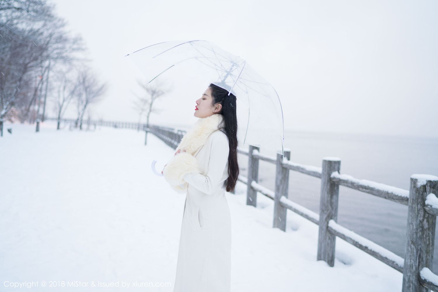 性感女神陈嘉嘉Tiffany - 雪中有佳人+肚兜系列北海道旅拍