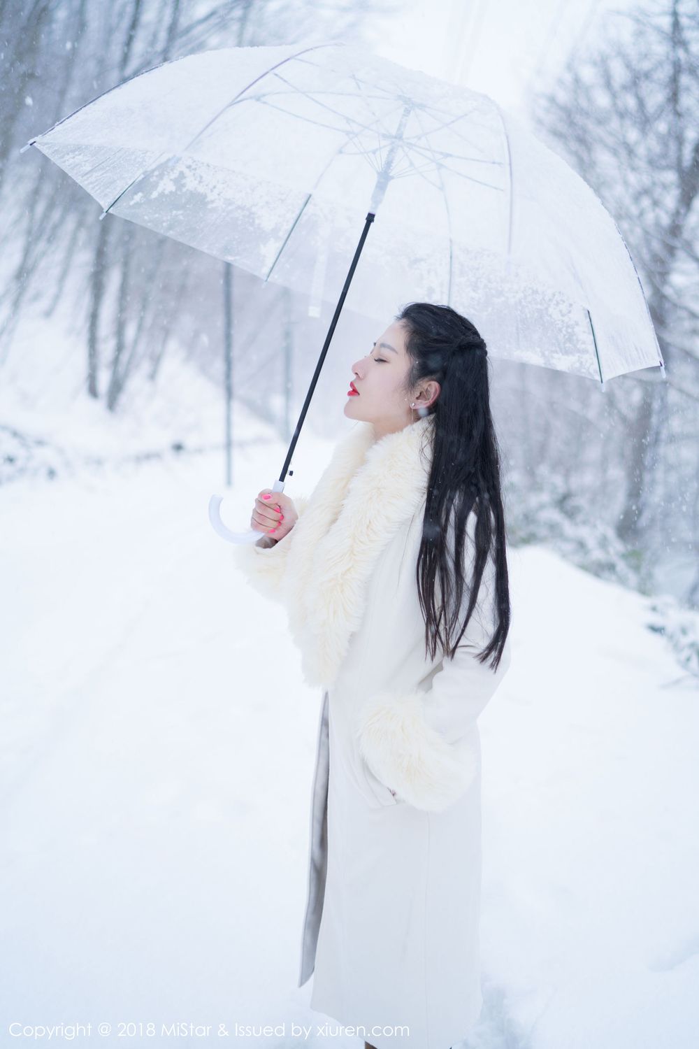 性感女神陈嘉嘉Tiffany - 雪中有佳人+肚兜系列北海道旅拍