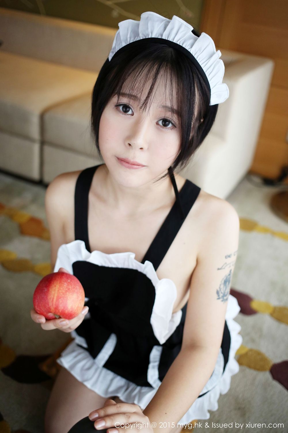 性感嫩模Evelyn艾莉 - 女仆厨娘装制服诱惑系列写真