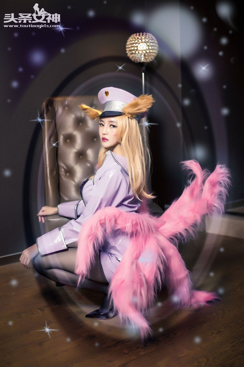短发美女文雪Cher - 阿狸九尾雪宝COS写真