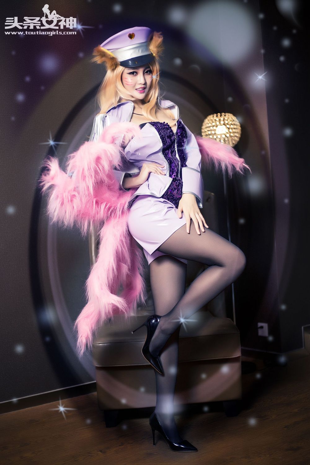 短发美女文雪Cher - 阿狸九尾雪宝COS写真