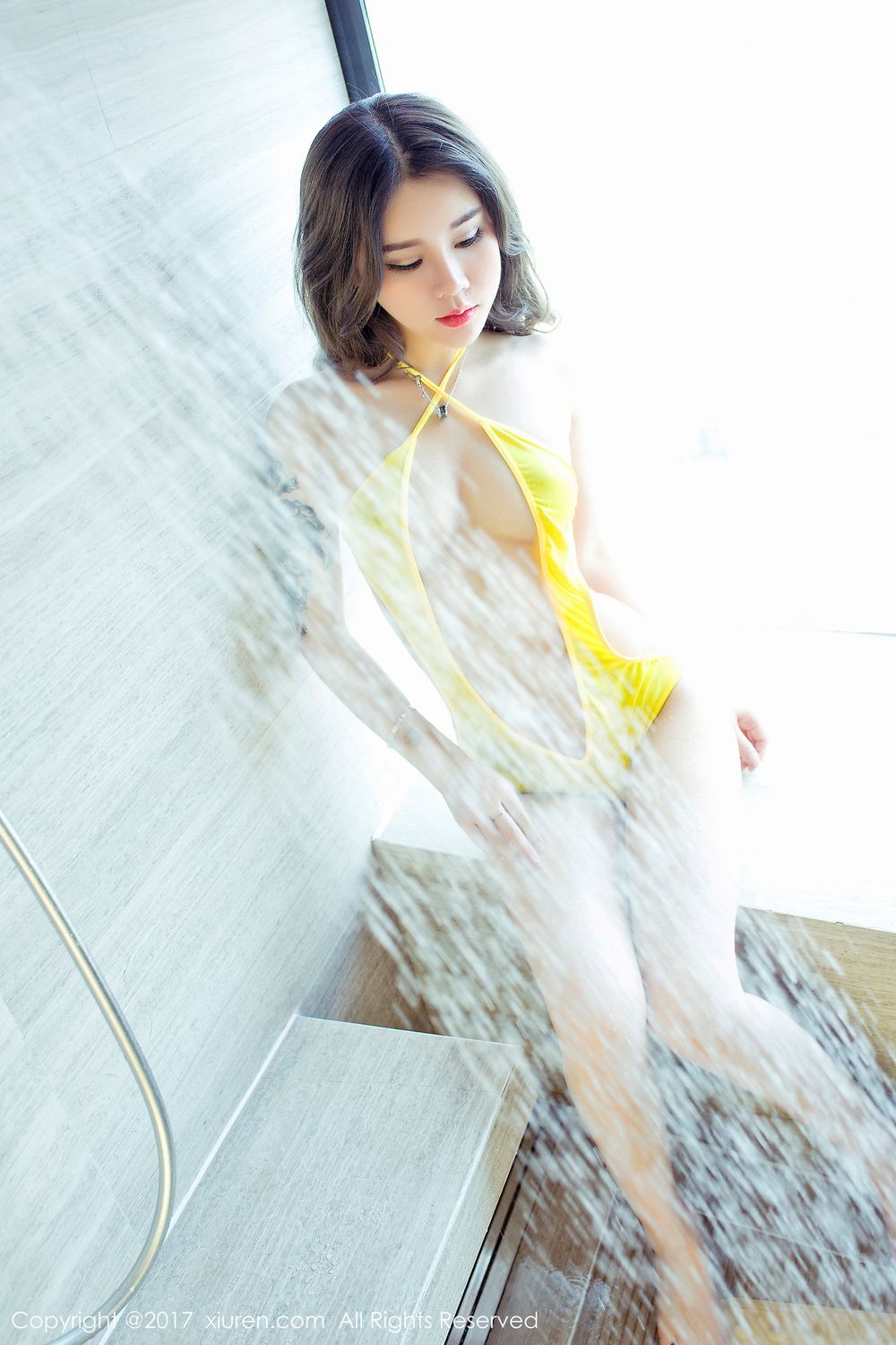 美女模特爱丽莎Lisa - 旗袍诱惑+浴室系列写真
