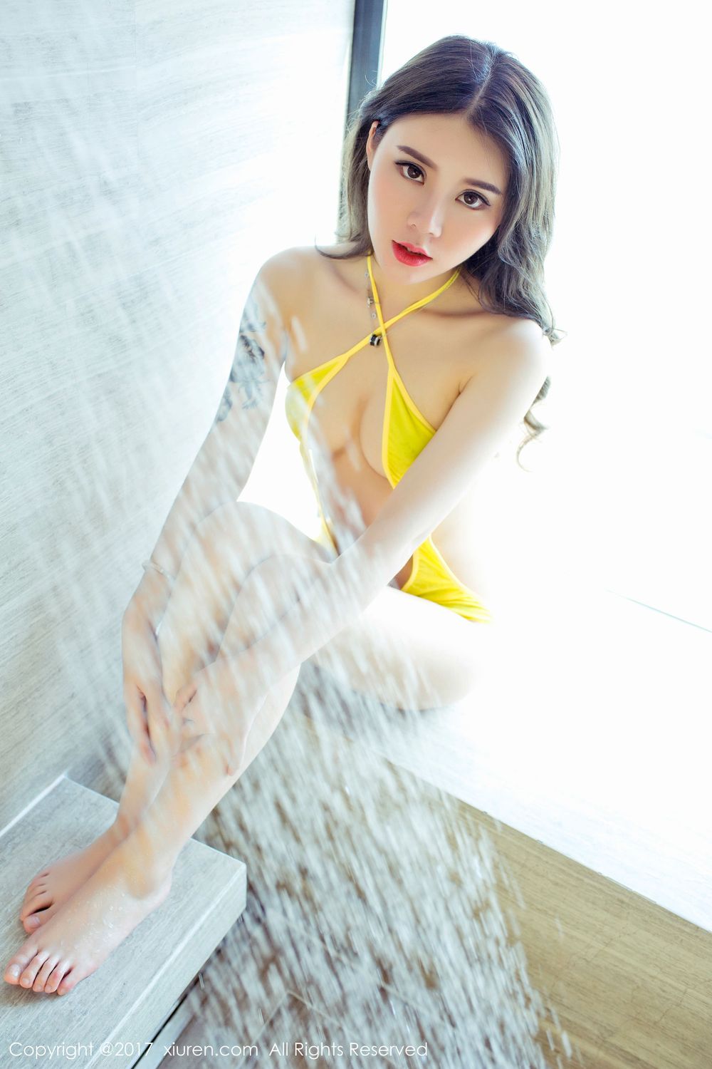 美女模特爱丽莎Lisa - 旗袍诱惑+浴室系列写真