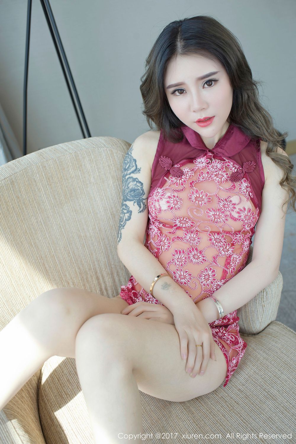 美女模特爱丽莎Lisa - 旗袍诱惑+浴室系列写真