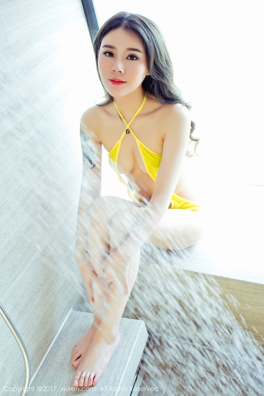 美女模特爱丽莎Lisa - 旗袍诱惑+浴室系列写真