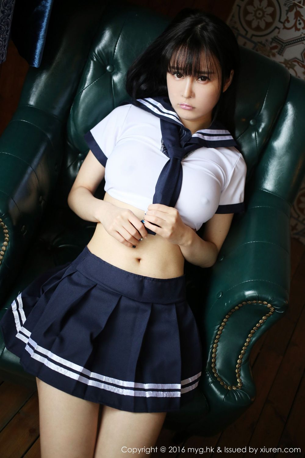 美女模特蔡文钰Angle - 水手服+JK制服性感写真