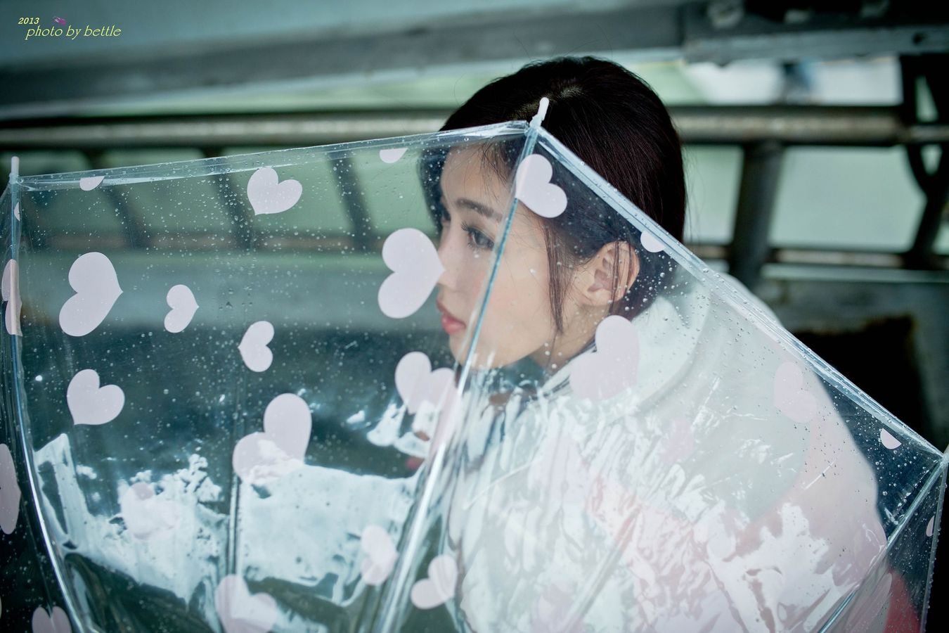 台湾美女Kila晶晶/廖挺伶 - 马尾辫+粉嫩连衣裙系列街拍写真